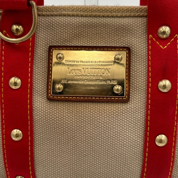 LOUIS VUITTON LV Tote Bag Antigua Cabas PM Beige Canvas - Picture 2 of 15